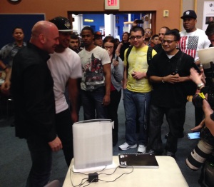 Dana White at CSN with students