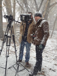 Filmmaker Rick Barcode (left), Dir. of Photography George Maria (right)